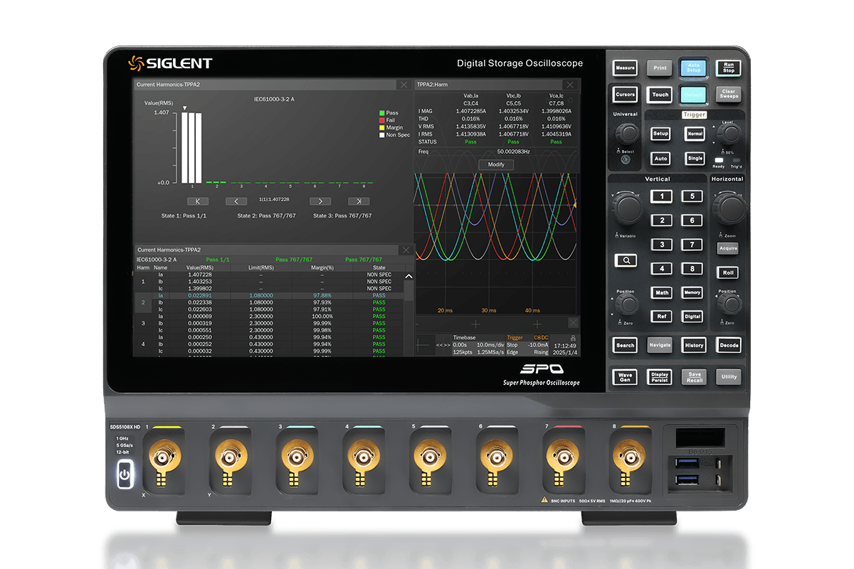 SIGLENT SDS5000X HD Series — 350 MHz to 1 GHz Oscilloscope